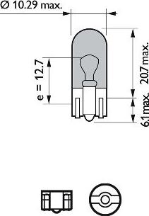 PHILIPS 12961WVUB2 - Bec, semnalizator aaoparts.ro