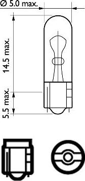 PHILIPS 12061CP - Bec, lampa frana aaoparts.ro