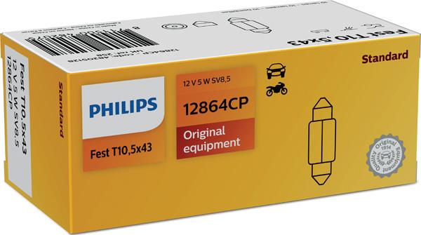 PHILIPS 12864CP - Bec, iluminare numar circulatie aaoparts.ro