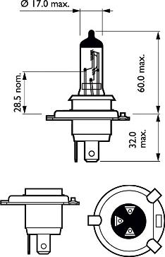 PHILIPS 12342LLECOS2 - Bec, far faza lunga aaoparts.ro