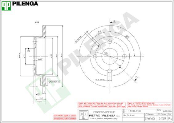 Pilenga 5459 - Disc frana aaoparts.ro