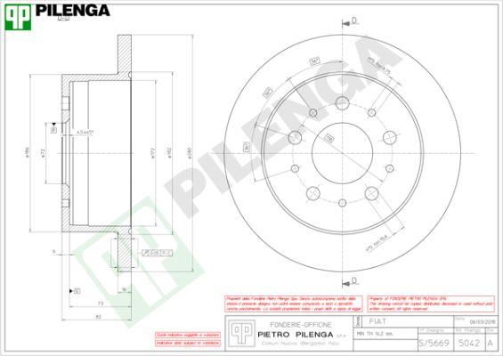 Pilenga 5042 - Disc frana aaoparts.ro