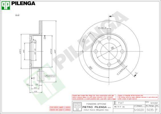 Pilenga 5035 - Disc frana aaoparts.ro
