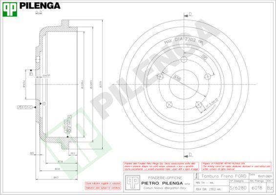 Pilenga 6018 - Tambur frana aaoparts.ro