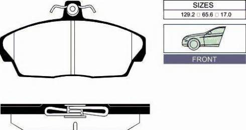 Pilenga FDT2004 - Set placute frana,frana disc aaoparts.ro