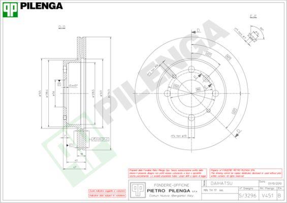 Pilenga V451 - Disc frana aaoparts.ro