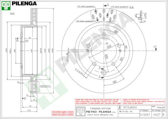 Pilenga V627 - Disc frana aaoparts.ro