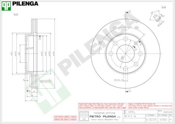 Pilenga V060 - Disc frana aaoparts.ro