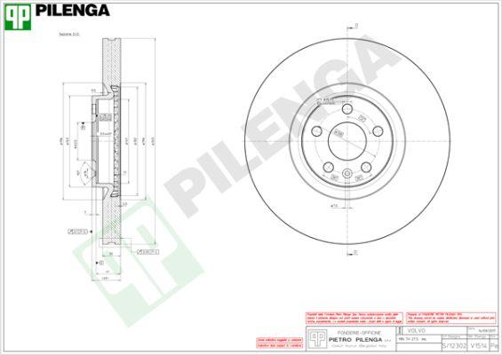 Pilenga V1514 - Disc frana aaoparts.ro