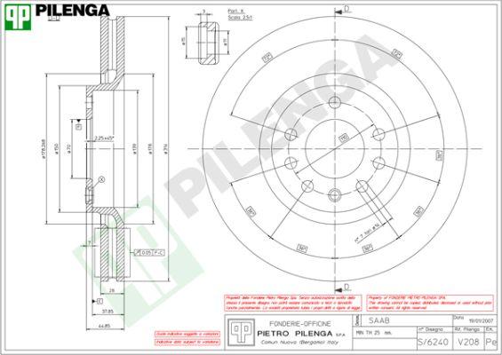 Pilenga V208 - Disc frana aaoparts.ro