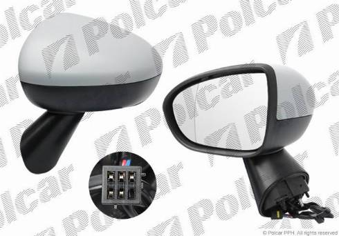 Polcar 5546514M - Oglinda exterioara aaoparts.ro