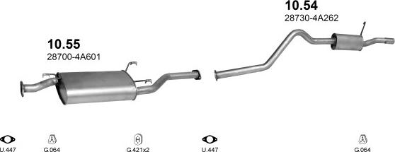 Polmo POLMO00717 - Sistem de esapament aaoparts.ro