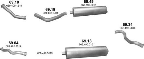 Polmo POLMO01108 - Sistem de esapament aaoparts.ro