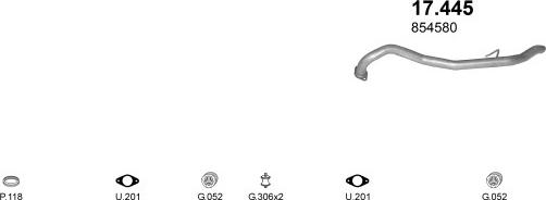 Polmo POLMO01388 - Sistem de esapament aaoparts.ro