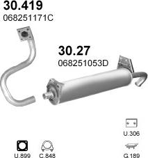 Polmo POLMO11123 - Sistem de esapament aaoparts.ro