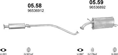 Polmo POLMO30005 - Sistem de esapament aaoparts.ro