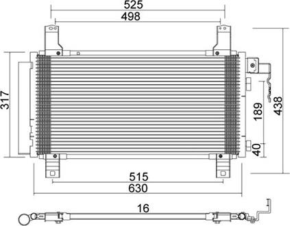 PowerMax 7110467 - Condensator, climatizare aaoparts.ro