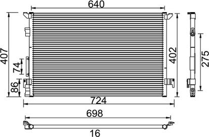 PowerMax 7110385 - Condensator, climatizare aaoparts.ro