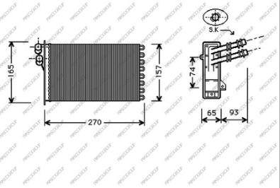 Prasco AD016H004 - Schimbator caldura, incalzire habitaclu aaoparts.ro