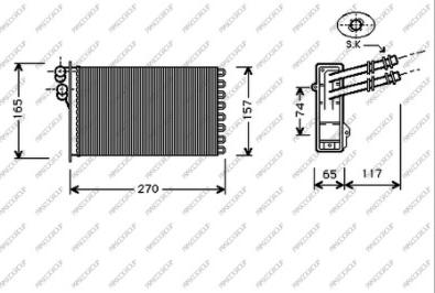 Prasco AD016H005 - Schimbator caldura, incalzire habitaclu aaoparts.ro
