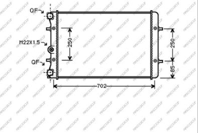 Prasco AD016R002 - Radiator, racire motor aaoparts.ro