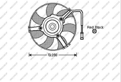 Prasco AD017F001 - Ventilator, radiator aaoparts.ro
