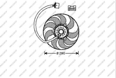 Prasco AD200F007 - Ventilator, radiator aaoparts.ro