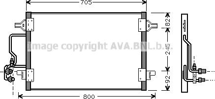 Prasco AI5175 - Condensator, climatizare aaoparts.ro