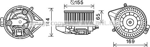 Prasco AI8371 - Electromotor, ventilatie interioara aaoparts.ro