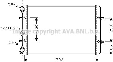 Prasco AI2155 - Radiator, racire motor aaoparts.ro