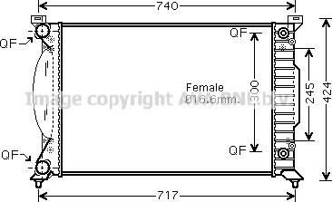 Prasco AI2202 - Radiator, racire motor aaoparts.ro