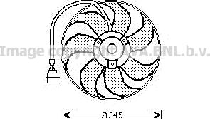 Prasco AI7509 - Ventilator, radiator aaoparts.ro