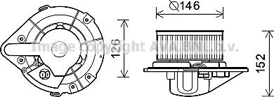 Prasco AI8501 - Ventilator, habitaclu aaoparts.ro