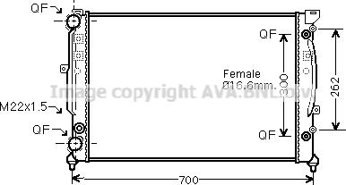 Prasco AIA2122 - Radiator, racire motor aaoparts.ro