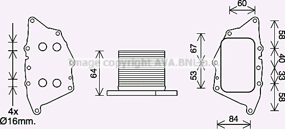 Prasco BW3572 - Radiator ulei, ulei motor aaoparts.ro