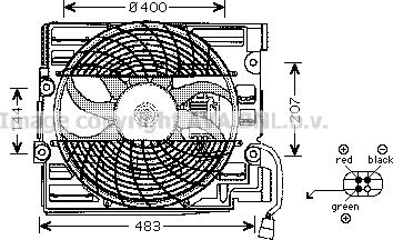 Prasco BW7510 - Ventilator, radiator aaoparts.ro