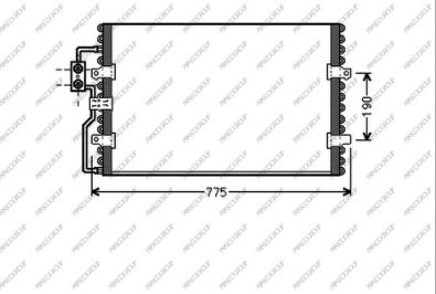 Prasco CI053C001 - Condensator, climatizare aaoparts.ro