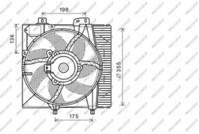Prasco CI304F004 - Ventilator, radiator aaoparts.ro