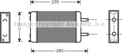 Prasco CN6053 - Schimbator caldura, incalzire habitaclu aaoparts.ro