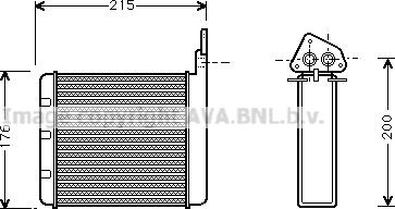 Prasco CN6052 - Schimbator caldura, incalzire habitaclu aaoparts.ro