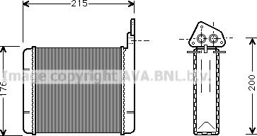 Prasco CN6025 - Schimbator caldura, incalzire habitaclu aaoparts.ro