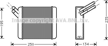 Prasco CN6026 - Schimbator caldura, incalzire habitaclu aaoparts.ro