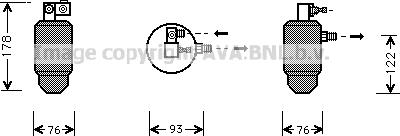 Prasco CND164 - Uscator,aer conditionat aaoparts.ro