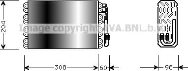 Prasco CNV015 - Evaporator,aer conditionat aaoparts.ro