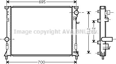 Prasco CR2097 - Radiator, racire motor aaoparts.ro