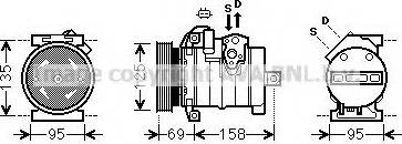Prasco CRK130 - Compresor, climatizare aaoparts.ro