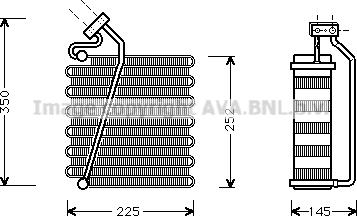 Prasco CRV043 - Evaporator,aer conditionat aaoparts.ro