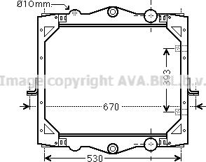 Prasco DF2041 - Radiator, racire motor aaoparts.ro