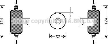 Prasco DFD028 - Uscator,aer conditionat aaoparts.ro