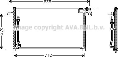 Prasco DN5185 - Condensator, climatizare aaoparts.ro